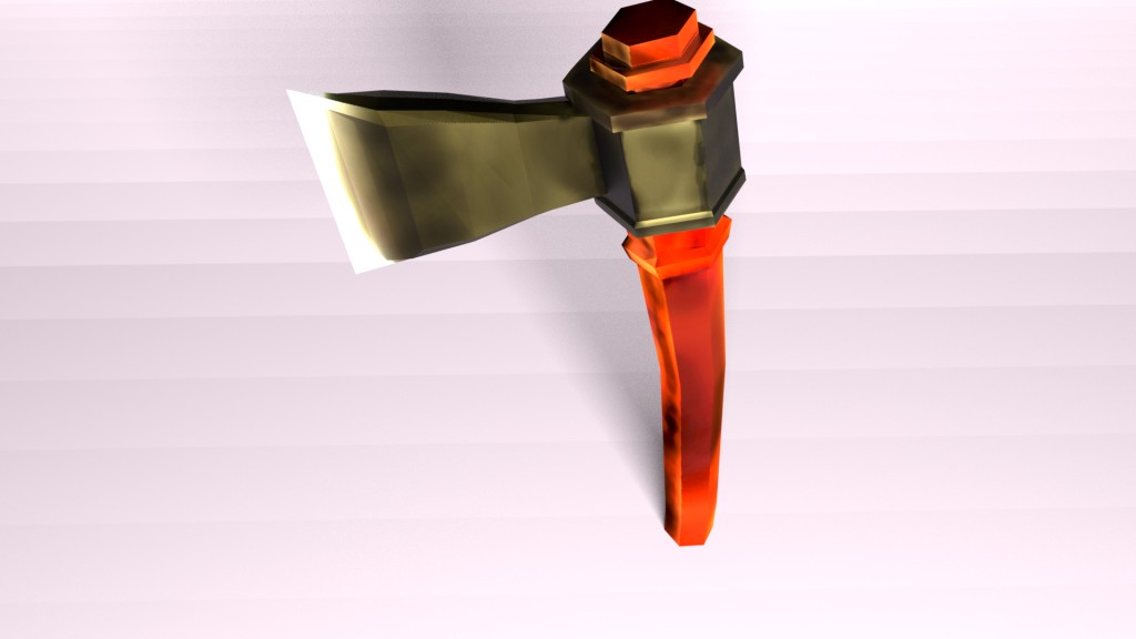 Lowpoly axe preview image 1